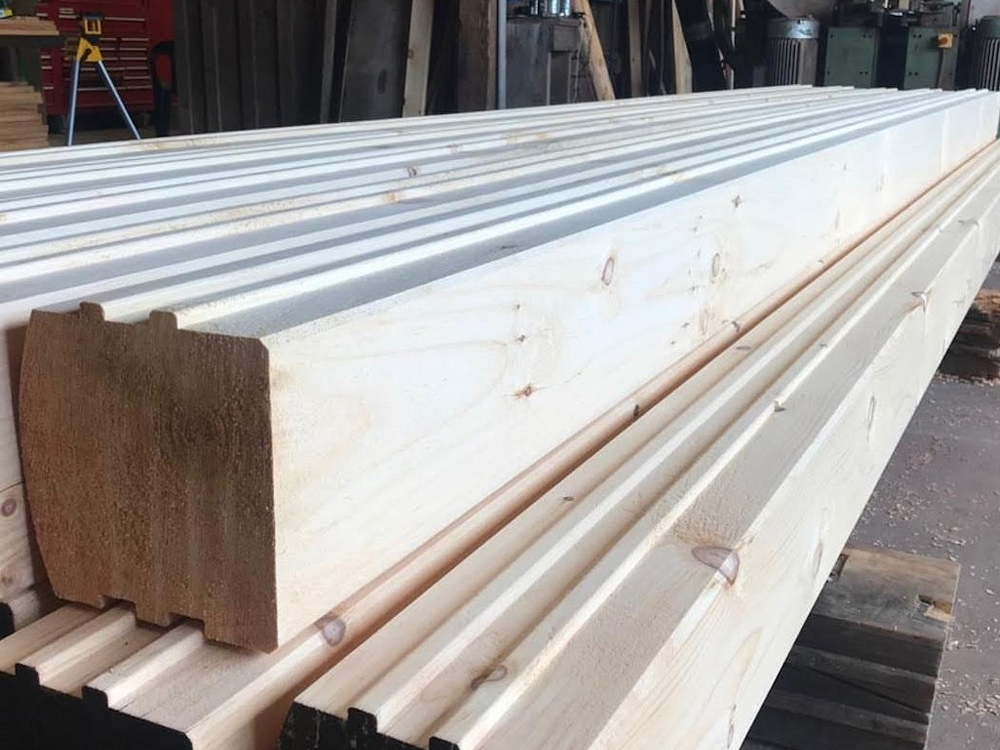 Grooved heavy timbers